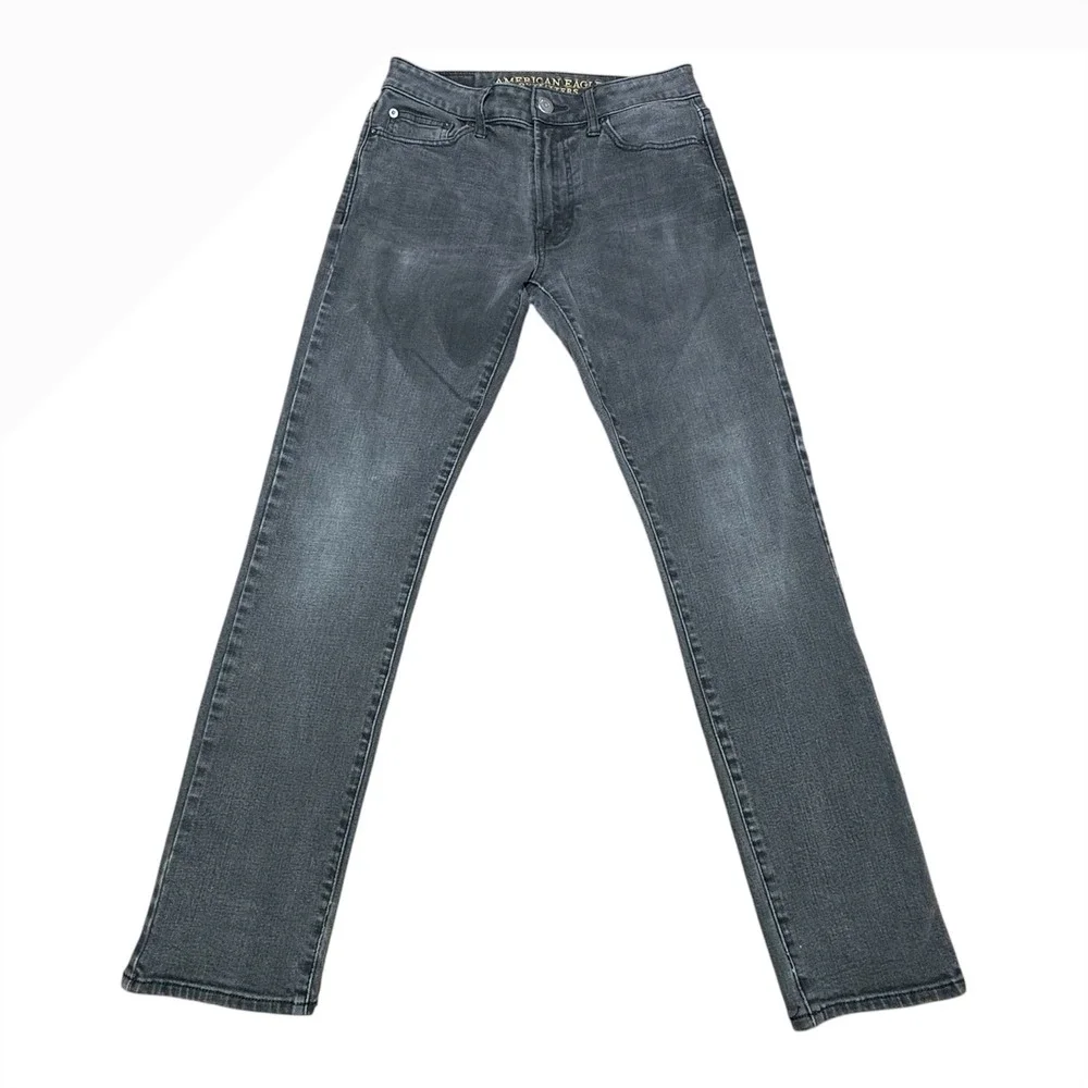 American Eagle Outfitters Mens 29x30 Slim 360 Extreme Flex Faded Black Jeans